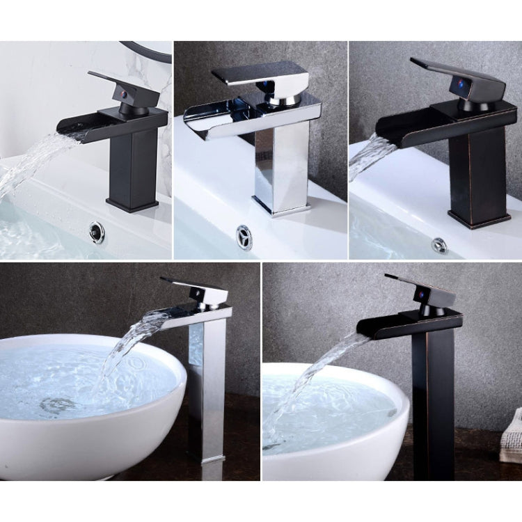 Bathroom Wide Mouth Faucet Square Sink Single Hole Basin Faucet