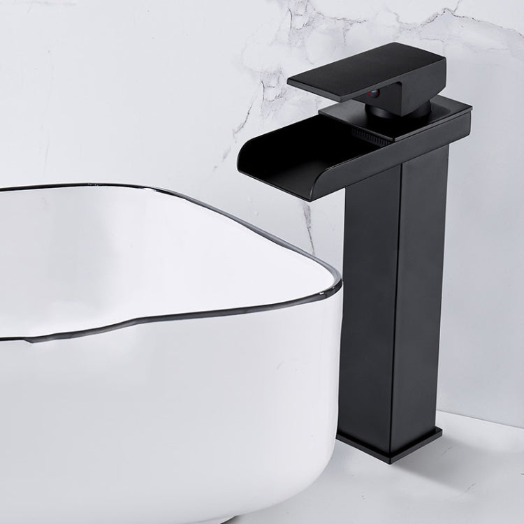 Bathroom Wide Mouth Faucet Square Sink Single Hole Basin Faucet