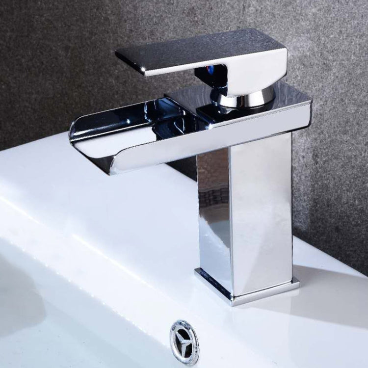 Bathroom Wide Mouth Faucet Square Sink Single Hole Basin Faucet