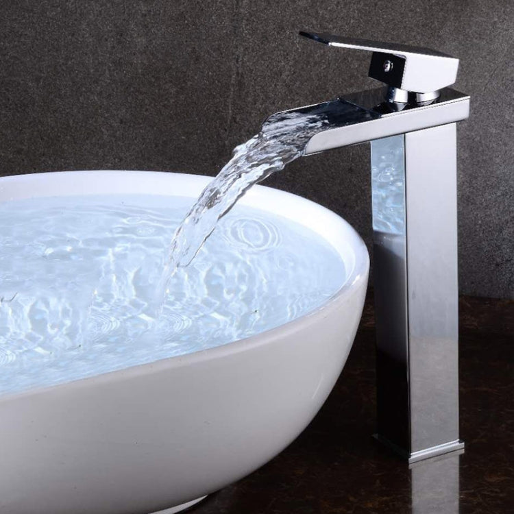 Bathroom Wide Mouth Faucet Square Sink Single Hole Basin Faucet