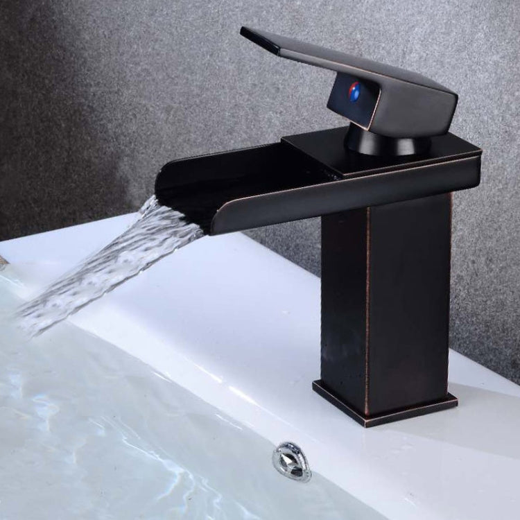 Bathroom Wide Mouth Faucet Square Sink Single Hole Basin Faucet