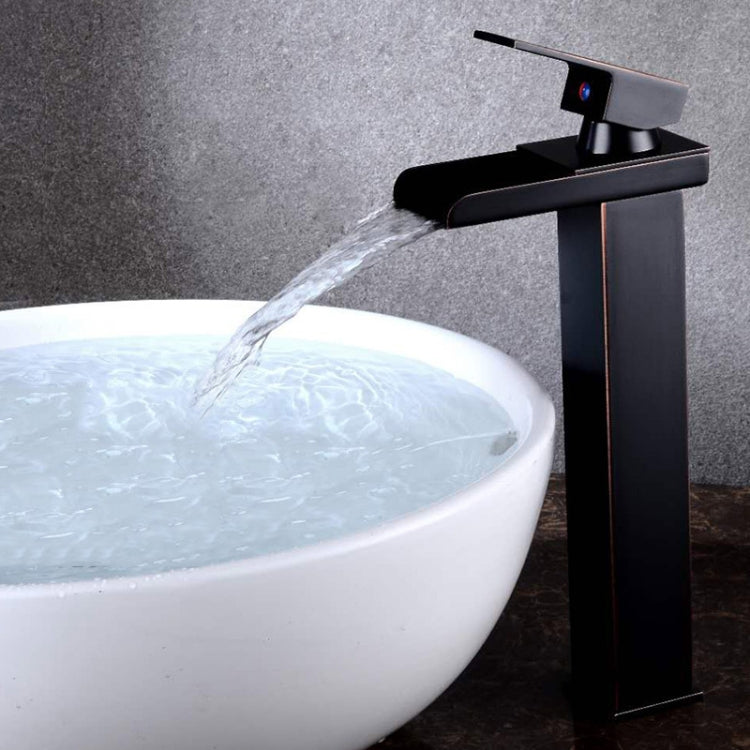 Bathroom Wide Mouth Faucet Square Sink Single Hole Basin Faucet