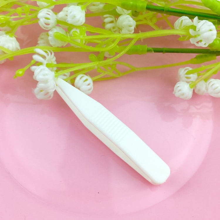 100 PCS Lace Double Eyelid Sticker Plastic Tweezers Mask Clip Beauty Clip