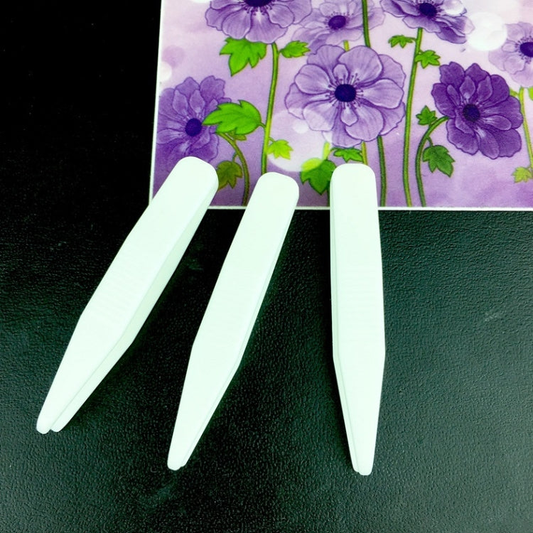 100 PCS Lace Double Eyelid Sticker Plastic Tweezers Mask Clip Beauty Clip