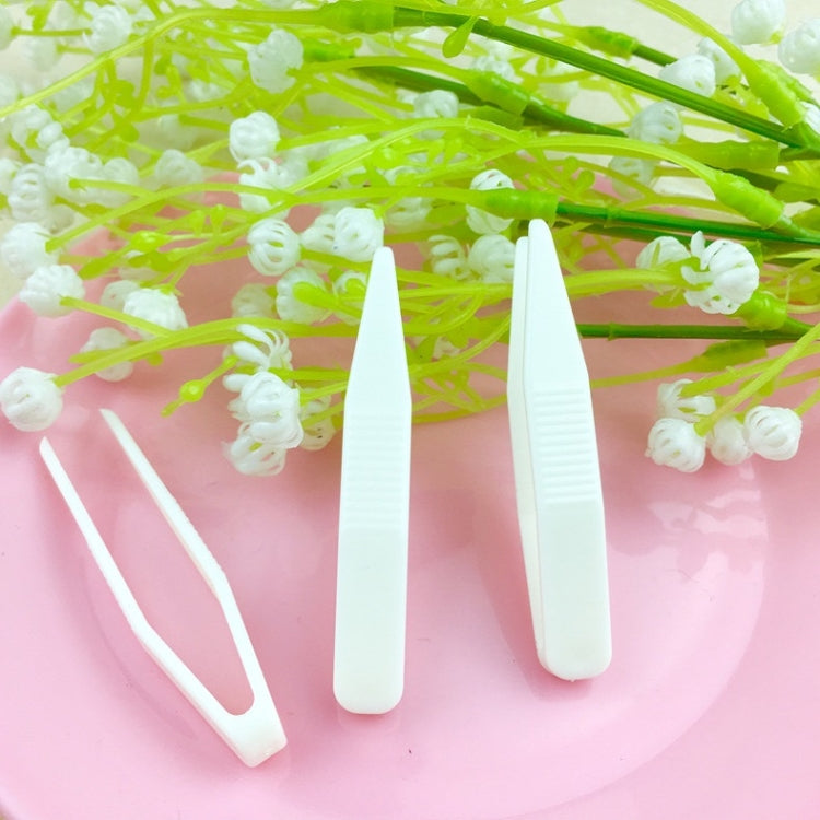 100 PCS Lace Double Eyelid Sticker Plastic Tweezers Mask Clip Beauty Clip