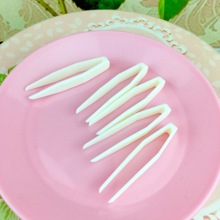 100 PCS Lace Double Eyelid Sticker Plastic Tweezers Mask Clip Beauty Clip