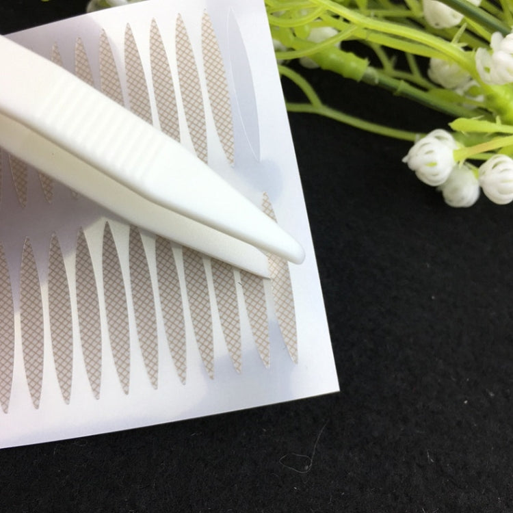 100 PCS Lace Double Eyelid Sticker Plastic Tweezers Mask Clip Beauty Clip