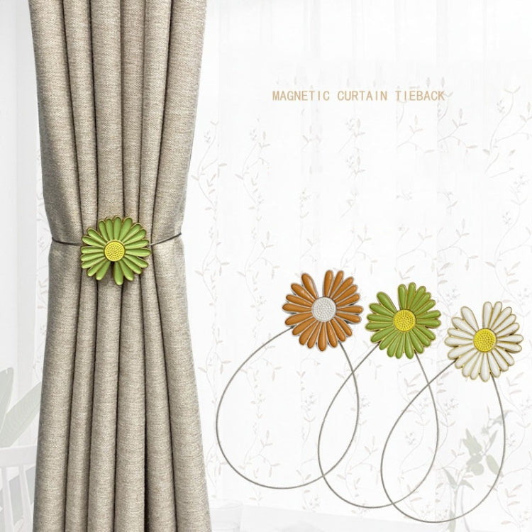 NYJ015 Small Daisy Simple Magnet Curtain Buckle