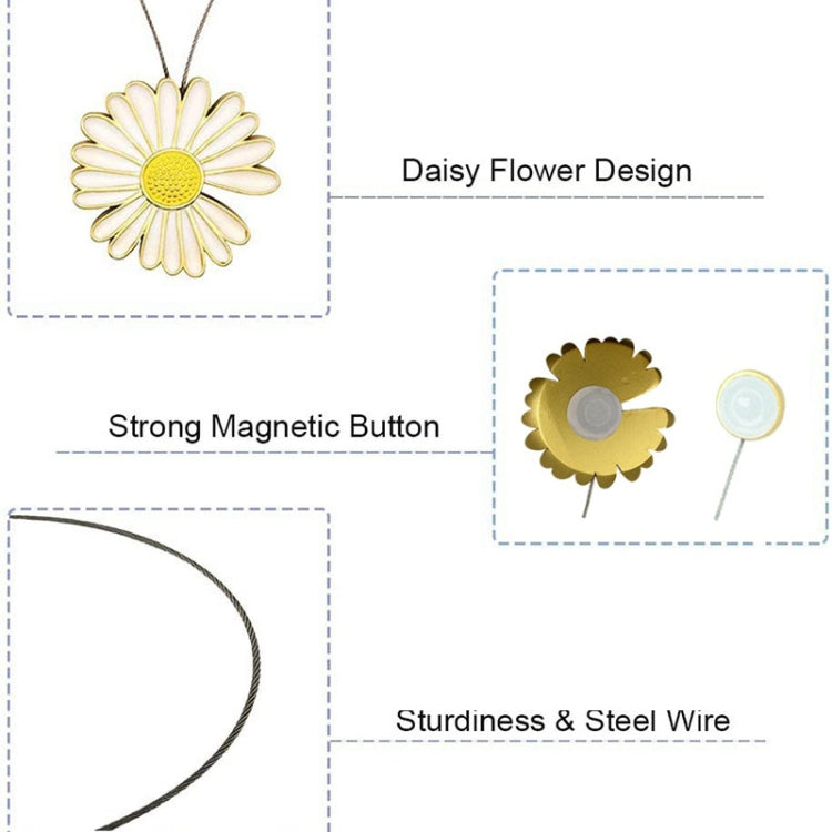 NYJ015 Small Daisy Simple Magnet Curtain Buckle