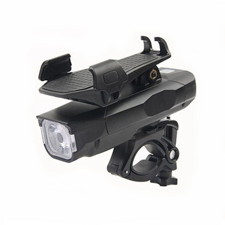 500LM Bicycle Light Mobile Phone Holder Multi-Function Riding Front Light With Horn
