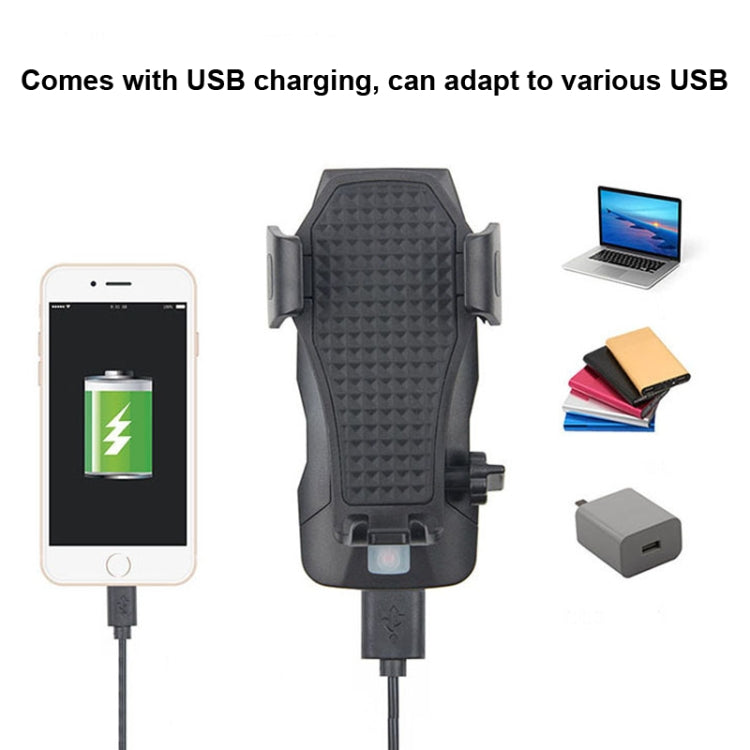 500LM Bicycle Light Mobile Phone Holder Multi-Function Riding Front Light With Horn