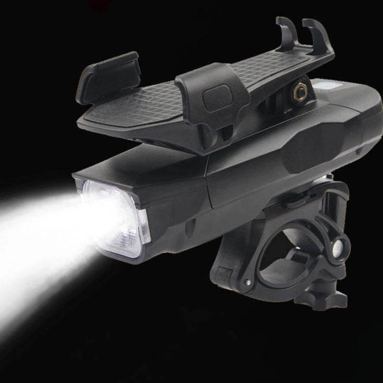 500LM Bicycle Light Mobile Phone Holder Multi-Function Riding Front Light With Horn