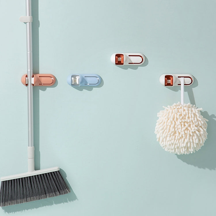 Bathroom Toilet Mop Clip Wall-Mounted Rack Broom Mop Hook