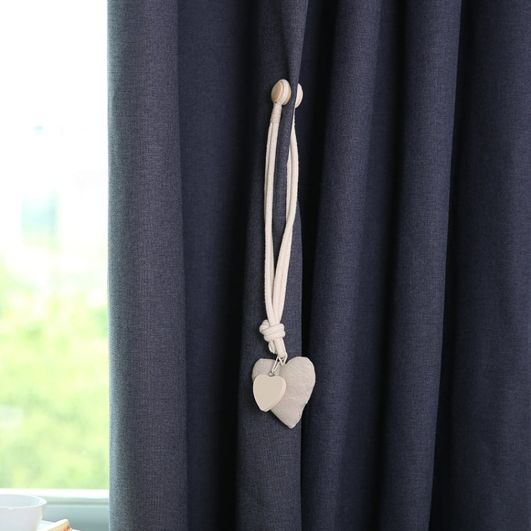 A005 Cotton And Linen Curtain Magnet Bandage Free Perforated Tassel Curtain Buckle