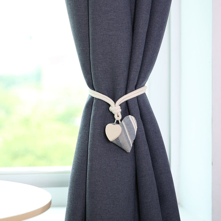 A005 Cotton And Linen Curtain Magnet Bandage Free Perforated Tassel Curtain Buckle
