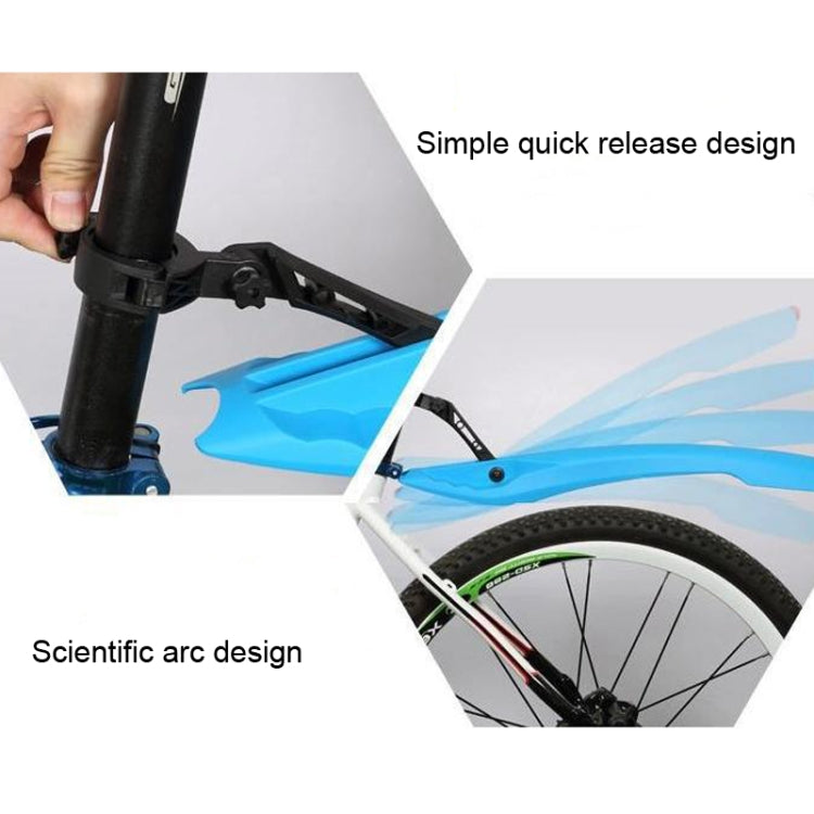 Bicycle Fender With LED Taillights Mountain Bike Fender Quick Release 26 Inch Riding Accessories