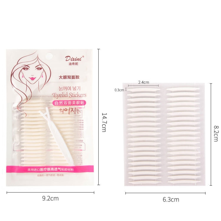 Dixini Double-Sided Double Eyelid Stickers Long-Lasting Invisible Waterproof Seamless Lace Beauty Eye Stickers