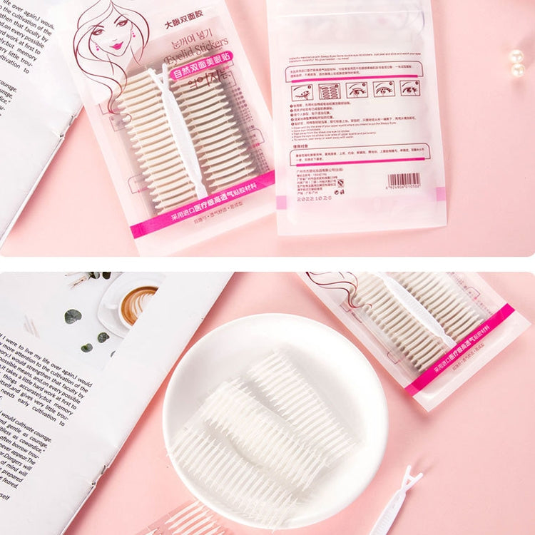 Dixini Double-Sided Double Eyelid Stickers Long-Lasting Invisible Waterproof Seamless Lace Beauty Eye Stickers