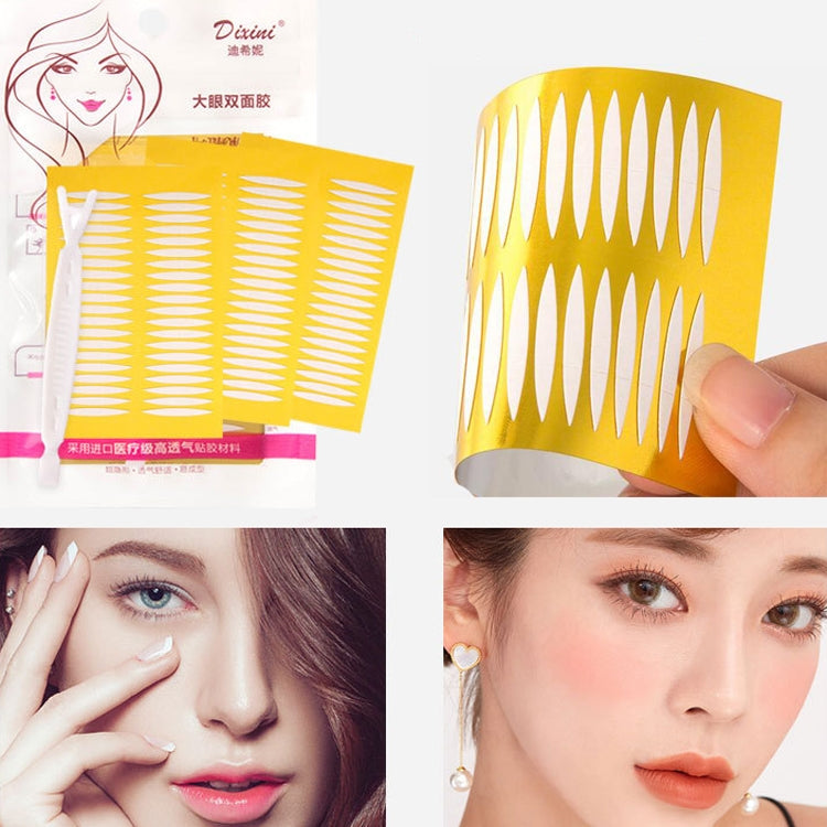 Dixini Double-Sided Double Eyelid Stickers Long-Lasting Invisible Waterproof Seamless Lace Beauty Eye Stickers