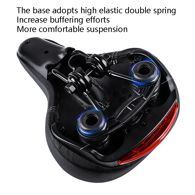 Bicycle Seat With Taillights With Light Mountain Bike Bicycle Saddle Seat Cushion