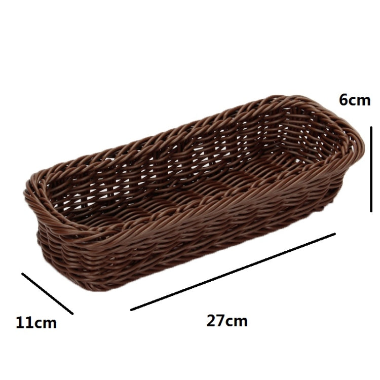 Rattan Woven Basket Cutlery & Fork Storage Basket