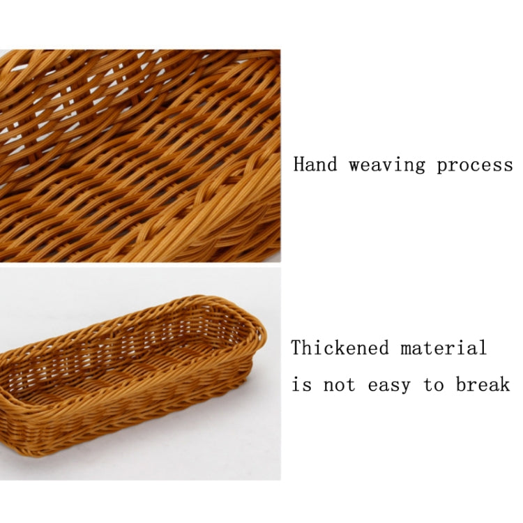 Rattan Woven Basket Cutlery & Fork Storage Basket