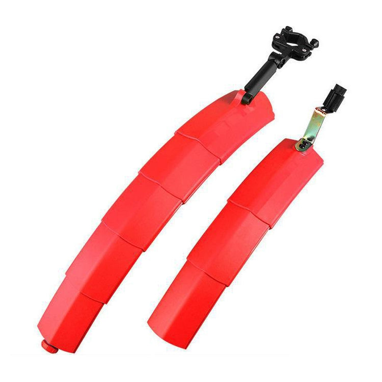 Bicycle Telescopic Folding Mudguard  27.5 Inch Extended Water Retaining LED Taillight