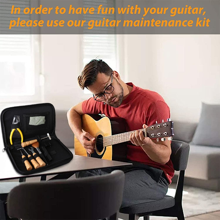 7 Piece Set Guitar String Changing Kit Guitar Repair & Care Tool