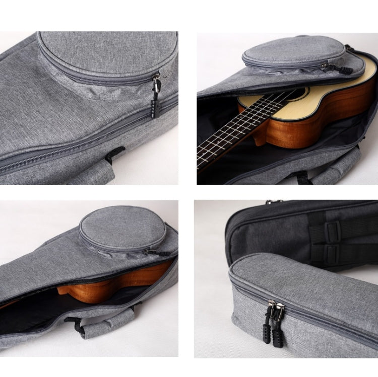 UK-12 23 Inch Ukulele Storage Bag Plus Cotton Padded Anti-Fall Backpack