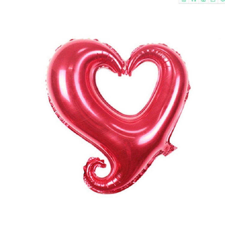 50 PCS Hollow Aluminum Heart Balloons for Wedding Party Decoration