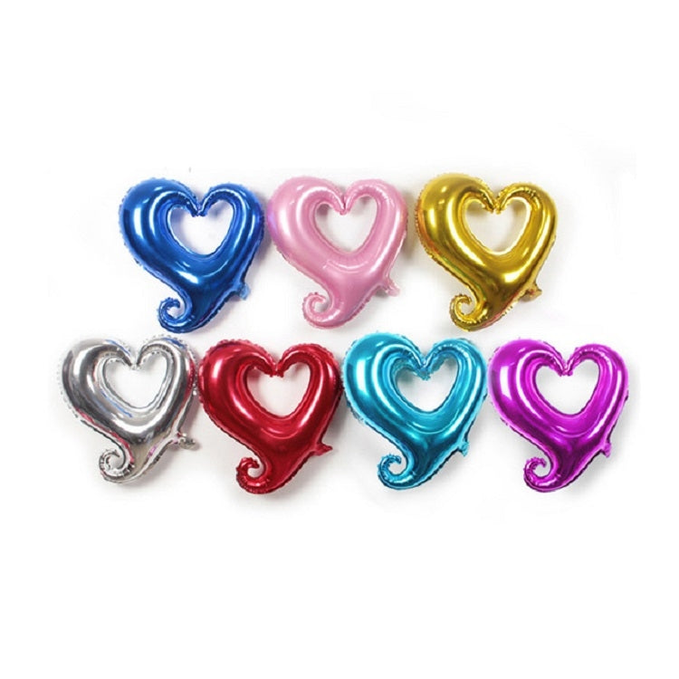 50 PCS Hollow Aluminum Heart Balloons for Wedding Party Decoration