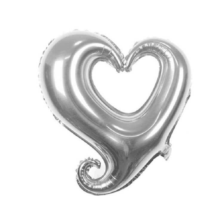 50 PCS Hollow Aluminum Heart Balloons for Wedding Party Decoration