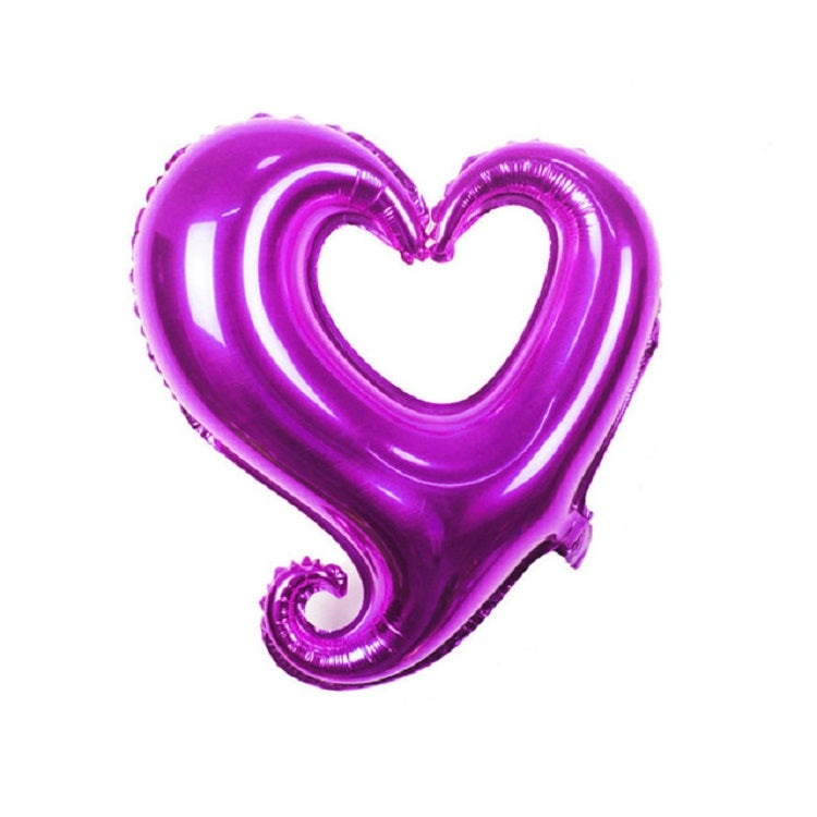 50 PCS Hollow Aluminum Heart Balloons for Wedding Party Decoration