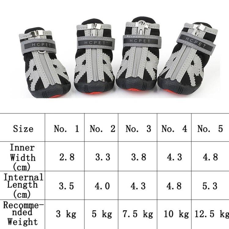 HCPET A1703 Pet Non-Slip Wear-Resistant Shoes Puppy Feet Cover