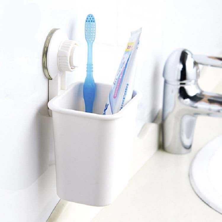 Suction Wall Toothpaste Toothbrush Holder Bathroom Shelf