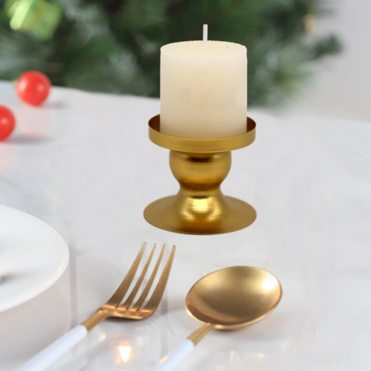 DH20-33 Geometric Round Iron Candle Holder Window Home Photo Props