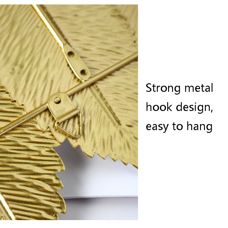Golden Leaf Hooks Perforated Coat Hooks