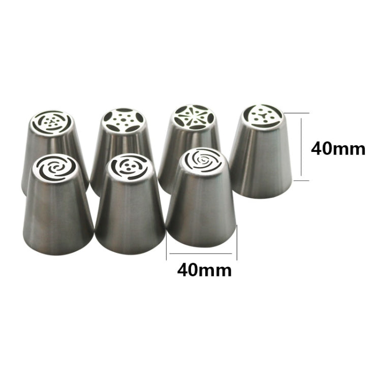13pcs / Set Pastry Nozzles Coupler Icing Piping Tips Sets Stainless Steel Rose Cream Bakeware