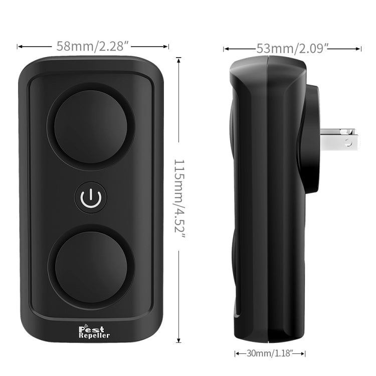 BG302 Dual-Speaker Intelligent Frequency Conversion Mosquito Repellent Ultrasonic Insect Repellent