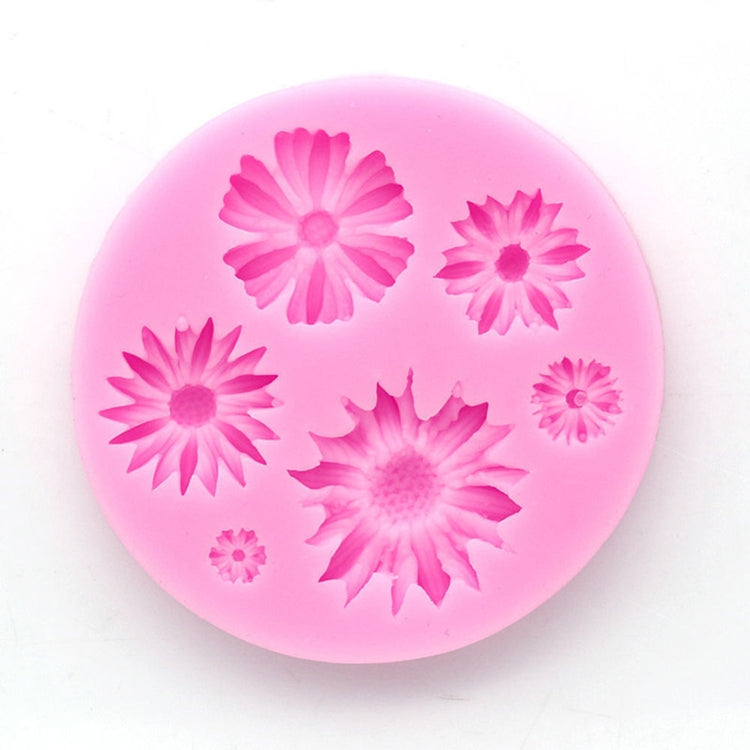 2 PCS 3D Flower Silicone Molds Fondant Craft Cake Candy Chocolate Ice Pastry Baking Tool