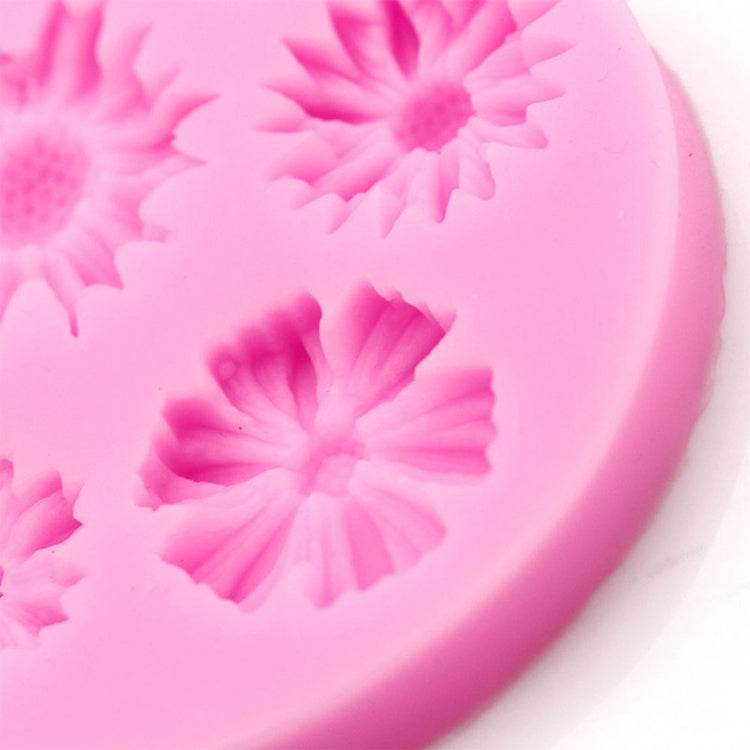 2 PCS 3D Flower Silicone Molds Fondant Craft Cake Candy Chocolate Ice Pastry Baking Tool