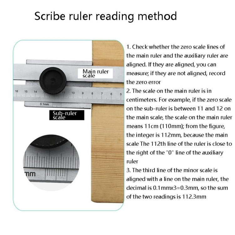 Portable Woodworking Scribing Marker Ruler