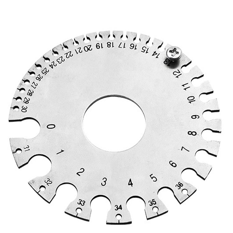 Stainless Steel Wire Gauge Model Weld Inspection Ruler Thickness Ruler Wire Welding Gauge