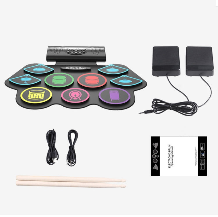 MD862M Bluetooth Drum Set For Beginners Learn To Play Portable Electronic Drums