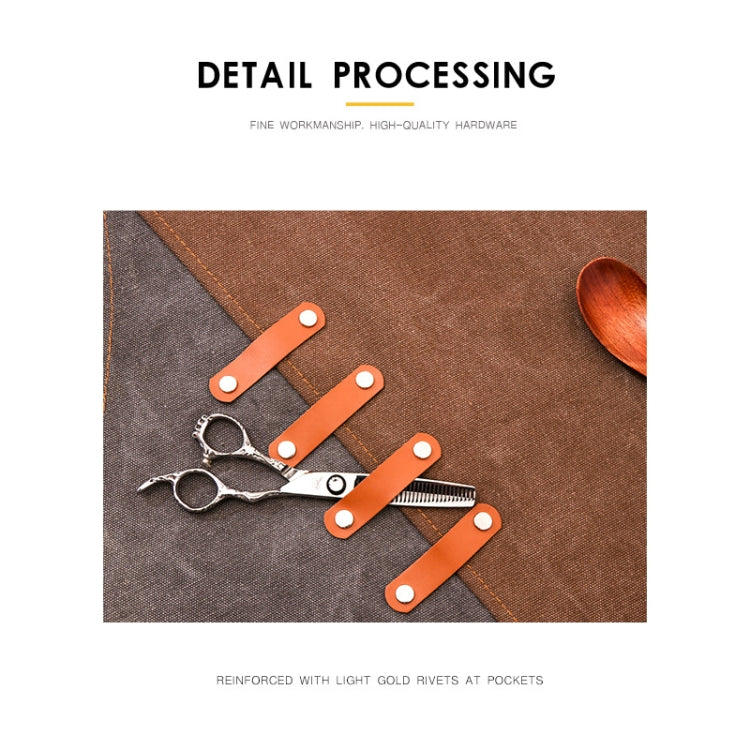 Denim Apron Barber Milk Tea Shop Waiter Overalls