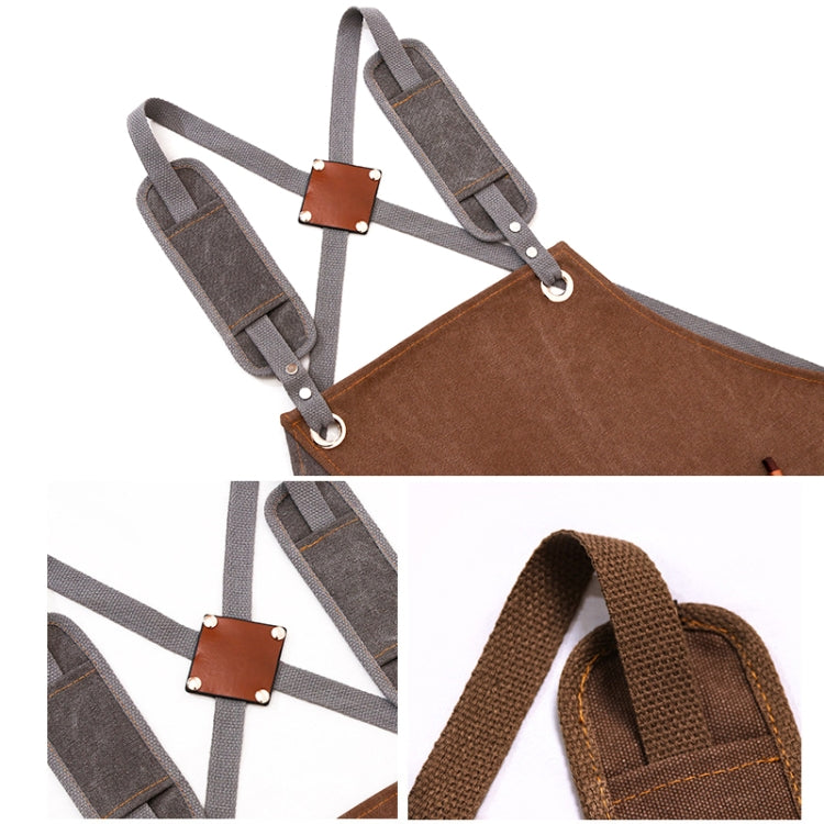 Denim Apron Barber Milk Tea Shop Waiter Overalls