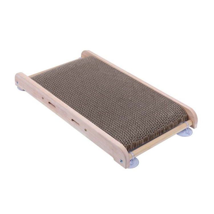 Solid Wood Vertical Cat Claw Board Corrugated Sofa Anti-Scratch Cat Toy