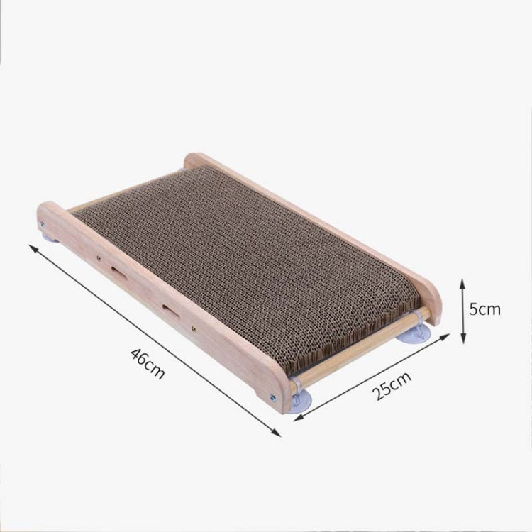 Solid Wood Vertical Cat Claw Board Corrugated Sofa Anti-Scratch Cat Toy