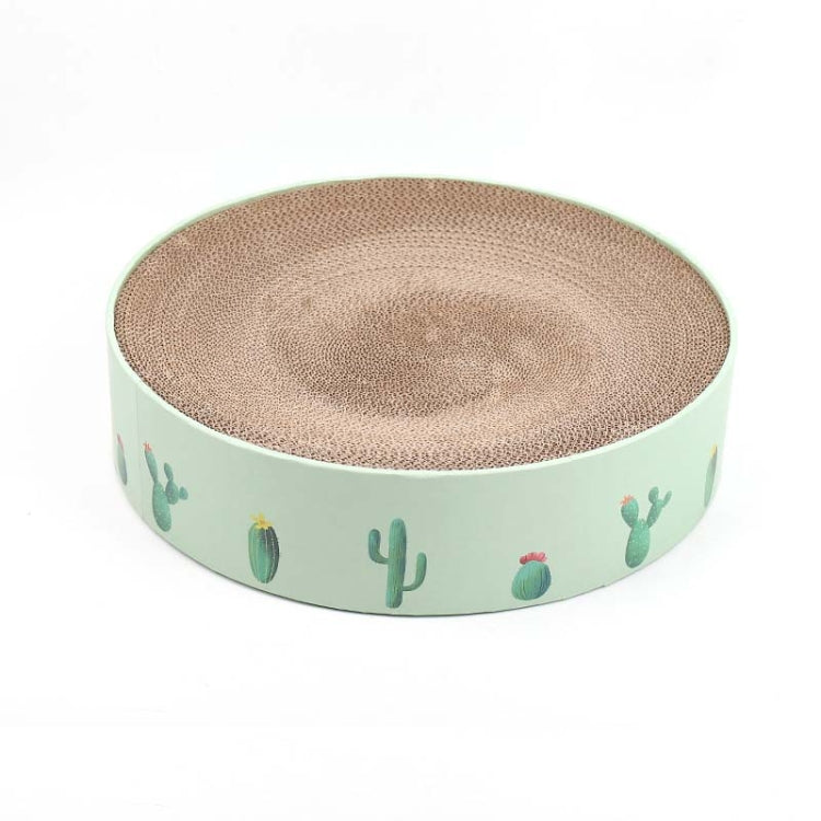 Round Corrugated Cat Scratcher Claw Sharpener Toy Bed