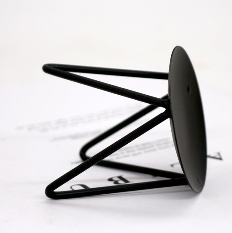 Hollow Household Candle Cups Iron Candle Holders Luxury Creative Home Decorations, Colour: B Gold